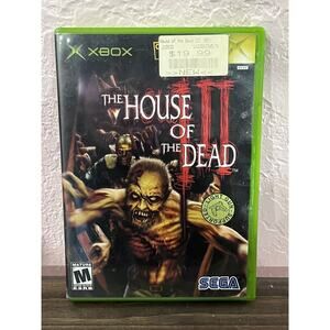 The House of the Dead III Xbox Video Game Light Gun Zombie Shooter Horror